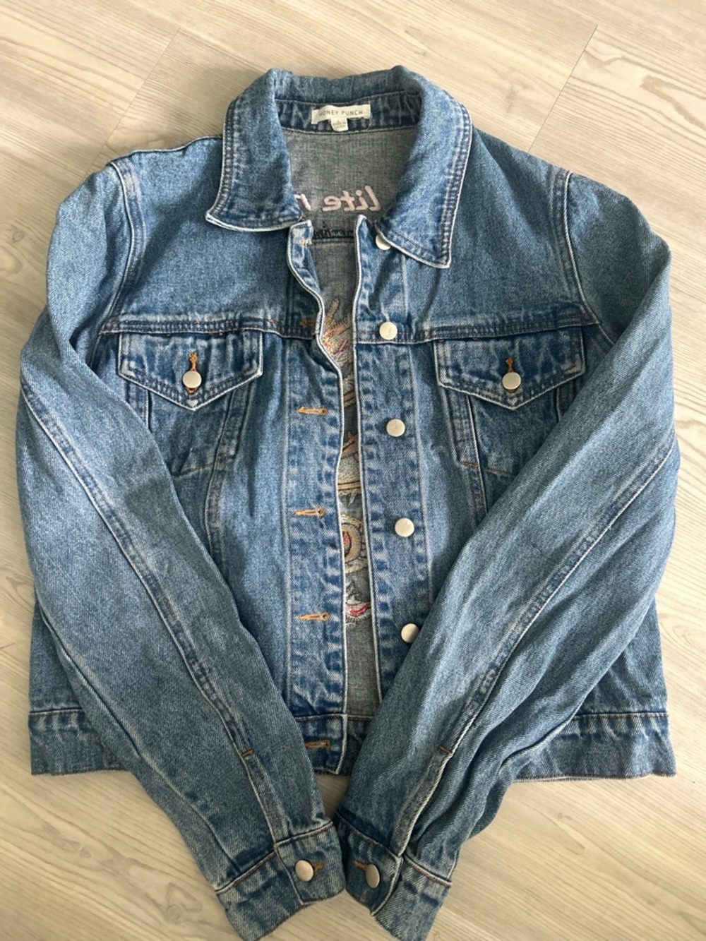 Honey Punch “Baby, Lite me up” Denim Jacket